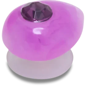 Colección de colgantes Jibbitz™ con la piedra natal de febrero: la amatista
