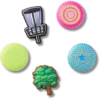 Colección de colgantes Jibbitz «Disc Golf» (paquete de 5)