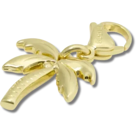 Colgante Jibbitz™ con forma de palmera dorada