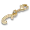 Colgante Jibbitz™ con la letra «C» en dorado