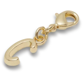 Colgante Jibbitz™ con la letra «C» en dorado