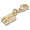 Colgante Jibbitz™ con la letra «M» en dorado
