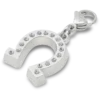 Colgante Jibbitz en forma de herradura de plata de la suerte