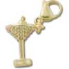 Colgante Jibbitz™ «Martini dorado»