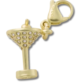 Colgante Jibbitz™ «Martini dorado»