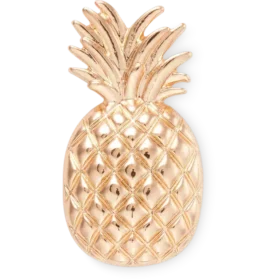 Colgante para zapatos Jibbitz™ con forma de piña dorada
