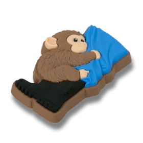 Colgante para zapatos Jibbitz «Punch the Monkey» y «Zookeeper»