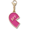 Colgante rosa con Glitter «BFF» para el zapato izquierdo Colgantes para zapatos Jibbitz Colgante rosa con Glitter «BFF» para el zapato izquierdo Colgantes para zapatos Jibbitz