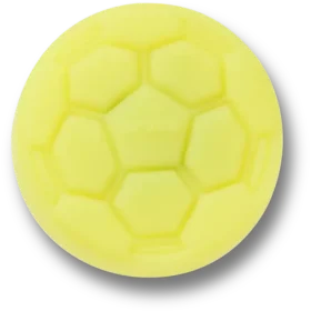 Colgantes Jibbitz «Balón de fútbol amarillo que se ilumina»