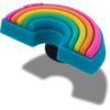 Colgantes Jibbitz «Colores del arcoíris»