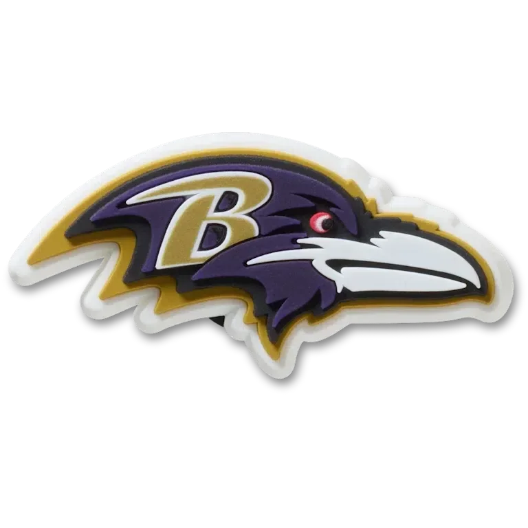 Colgantes Jibbitz™ con el logotipo de los Baltimore Ravens de la NFL Colgantes Jibbitz™ con el logotipo de los Baltimore Ravens de la NFL