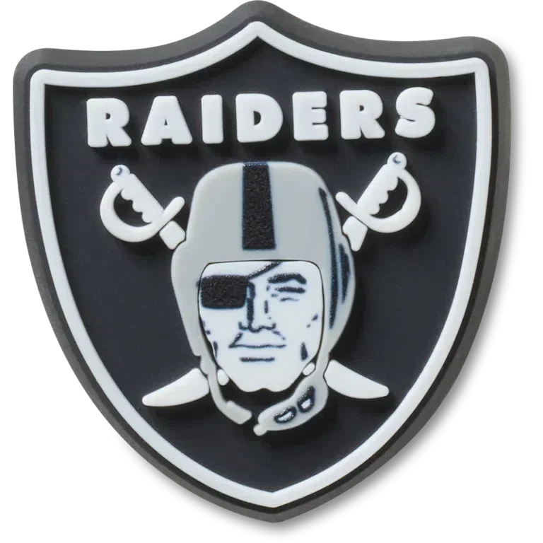 Colgantes Jibbitz™ con el logotipo de los Las Vegas Raiders de la NFL Colgantes Jibbitz™ con el logotipo de los Las Vegas Raiders de la NFL