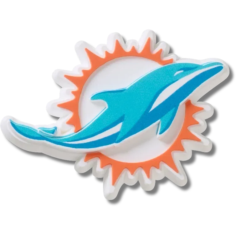 Colgantes Jibbitz™ con el logotipo de los Miami Dolphins de la NFL Colgantes Jibbitz™ con el logotipo de los Miami Dolphins de la NFL