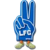 Colgantes Jibbitz™ con el símbolo de la paz de Lfg Foam Colgantes Jibbitz™ con el símbolo de la paz de Lfg Foam