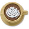 Colgantes Jibbitz™ con forma de taza de café en 3D