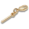 Colgantes Jibbitz™ con la letra «I» dorada