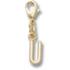 Colgantes Jibbitz™ con la letra «U» dorada