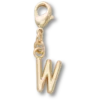 Colgantes Jibbitz™ con la letra «W» dorada