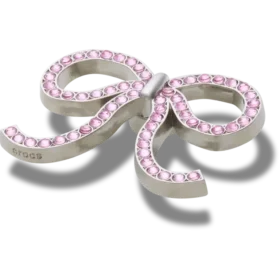 Colgantes Jibbitz™ con lazo rosa brillante