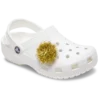 Colgantes Jibbitz™ con pompón dorado de oropel