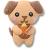 Colgantes Jibbitz™ «Cutie Ice Cream Puppy»