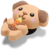 Colgantes Jibbitz™ «Cutie Ice Cream Puppy»