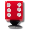 Colgantes Jibbitz™ «Dado» rojos