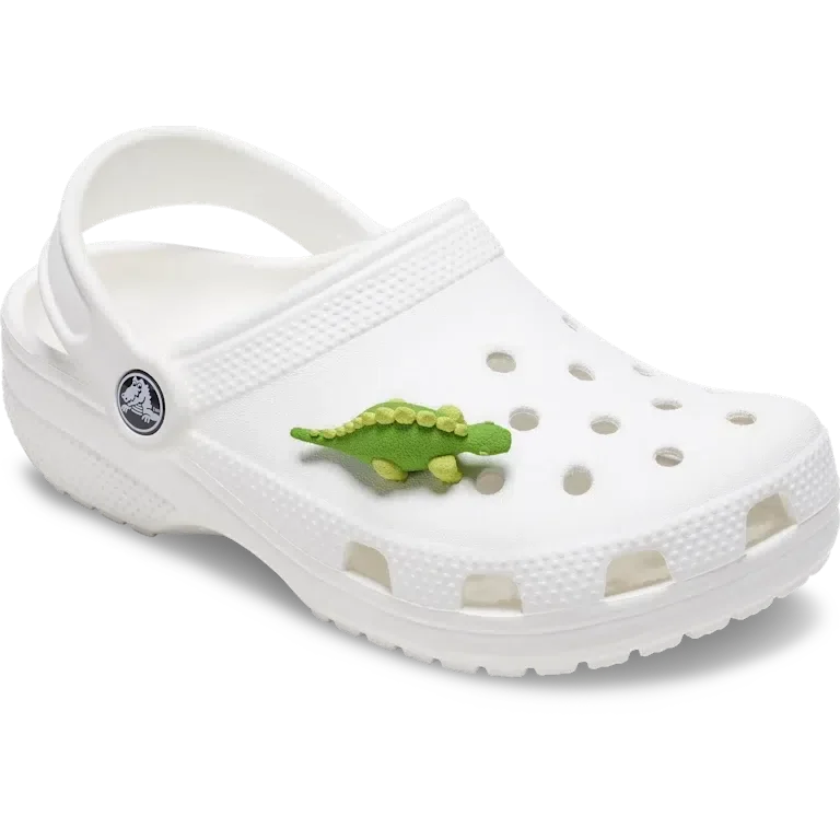 Colgantes Jibbitz™ de dinosaurio verde en 3D con escamas Colgantes Jibbitz™ de dinosaurio verde en 3D con escamas