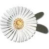 Colgantes Jibbitz™ de flor con lentejuelas plateadas Colgantes Jibbitz™ de flor con lentejuelas plateadas