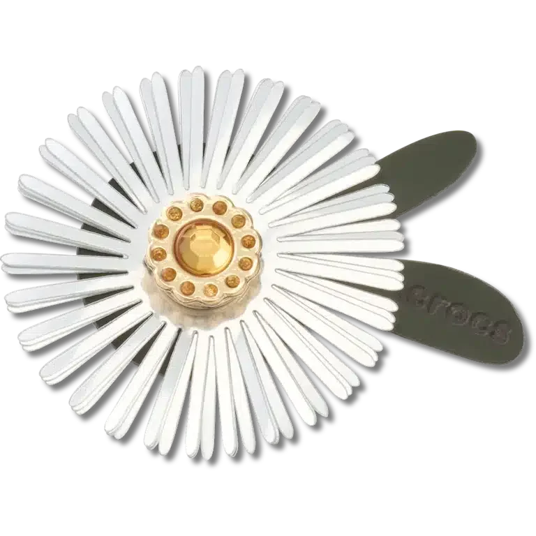 Colgantes Jibbitz™ de flor con lentejuelas plateadas Colgantes Jibbitz™ de flor con lentejuelas plateadas