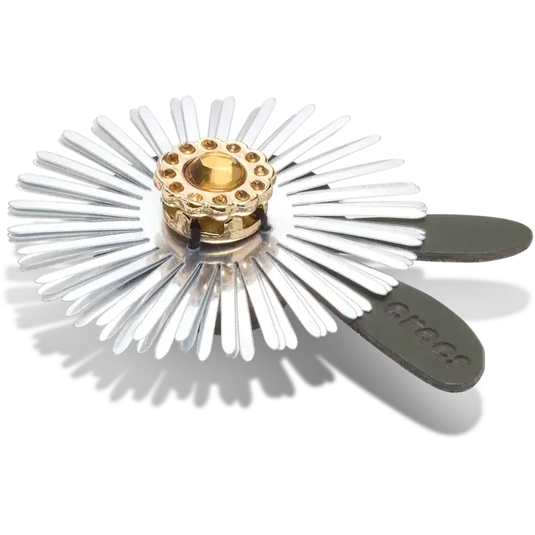 Colgantes Jibbitz™ de flor con lentejuelas plateadas Colgantes Jibbitz™ de flor con lentejuelas plateadas