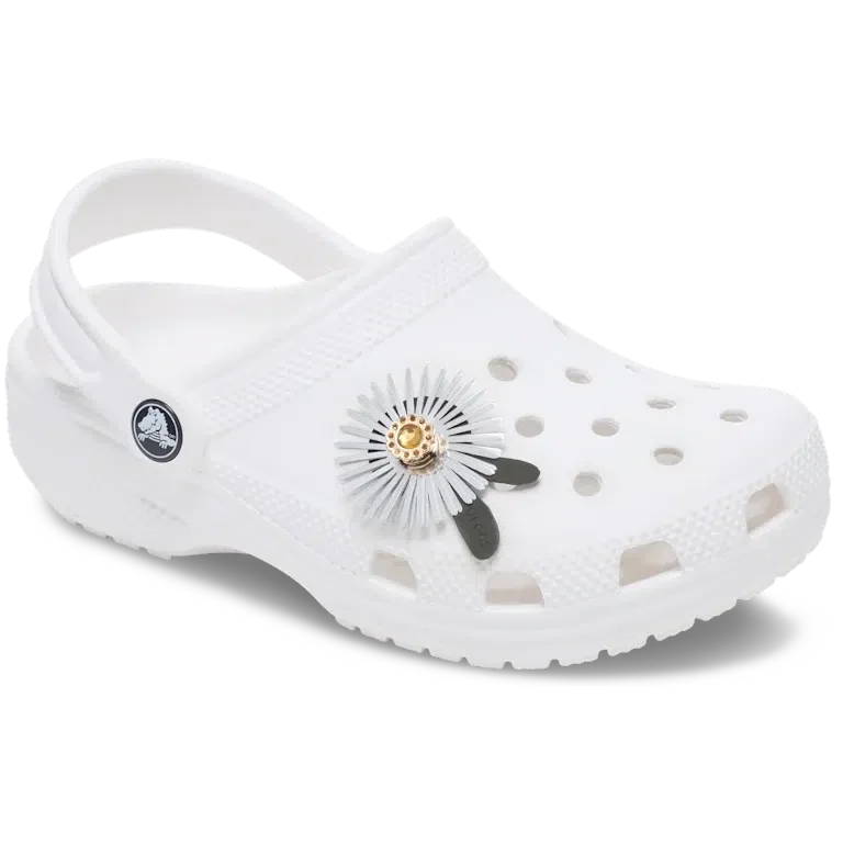 Colgantes Jibbitz™ de flor con lentejuelas plateadas Colgantes Jibbitz™ de flor con lentejuelas plateadas