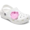 Colgantes Jibbitz™ de flor rosa claro de ganchillo Colgantes Jibbitz™ de flor rosa claro de ganchillo