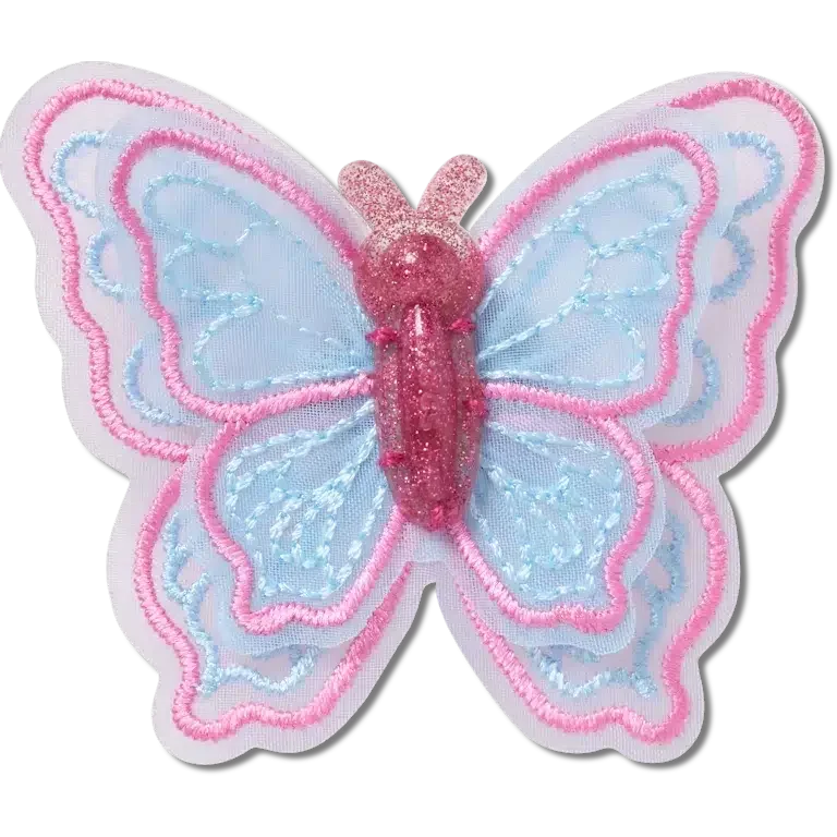 Colgantes Jibbitz™ de mariposa con lentejuelas de malla Colgantes Jibbitz™ de mariposa con lentejuelas de malla