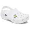 Colgantes Jibbitz™ «Estrella con gemas SMT» en plata y verde