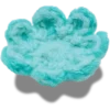Colgantes Jibbitz «Flor azul de ganchillo»