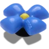 Colgantes Jibbitz™ «Flor azul hinchada»