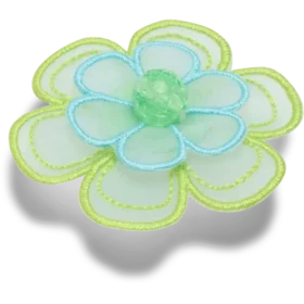 Colgantes Jibbitz™ «Flor de malla verde»