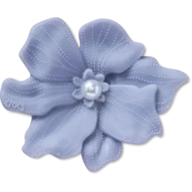 Colgantes Jibbitz «Flor de pervinca con perla»
