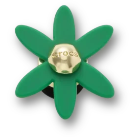 Colgantes Jibbitz™ «Flor giratoria verde retro»