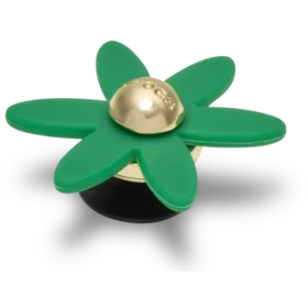 Colgantes Jibbitz™ «Flor giratoria verde retro»