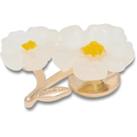 Colgantes Jibbitz «Floral Blossom» blancos