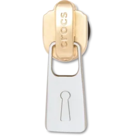 Colgantes Jibbitz™ «Gold and Silver Zipper»
