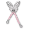 Colgantes Jibbitz «Mariposa Meta» con cuentas plateadas Colgantes Jibbitz «Mariposa Meta» con cuentas plateadas