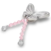 Colgantes Jibbitz «Mariposa Meta» con cuentas plateadas Colgantes Jibbitz «Mariposa Meta» con cuentas plateadas
