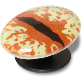 Colgantes Jibbitz™ «Ojo de animal» de color avellana