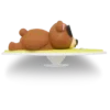 Colgantes Jibbitz™ «Oso surfeando» en 3D