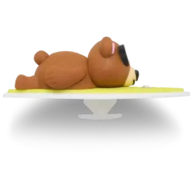 Colgantes Jibbitz™ «Oso surfeando» en 3D
