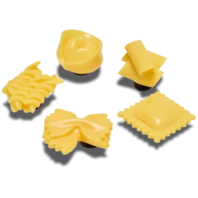 Colgantes Jibbitz «Pasta realista» (paquete de 5)
