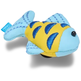 Colgantes Jibbitz™ «Pez brillante azul y dorado»